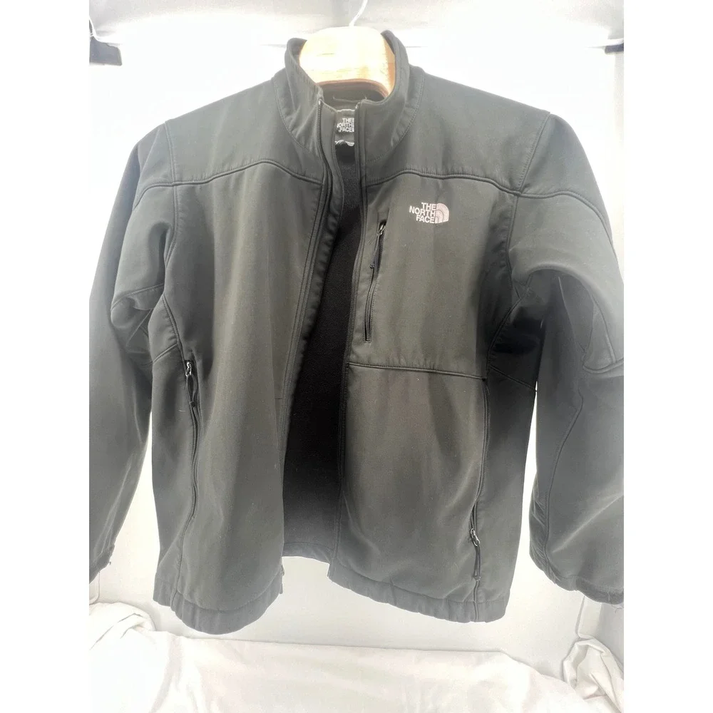 The‎ North Face TNF Apex Men's XL Black Softshell Fleece Lined Jacket